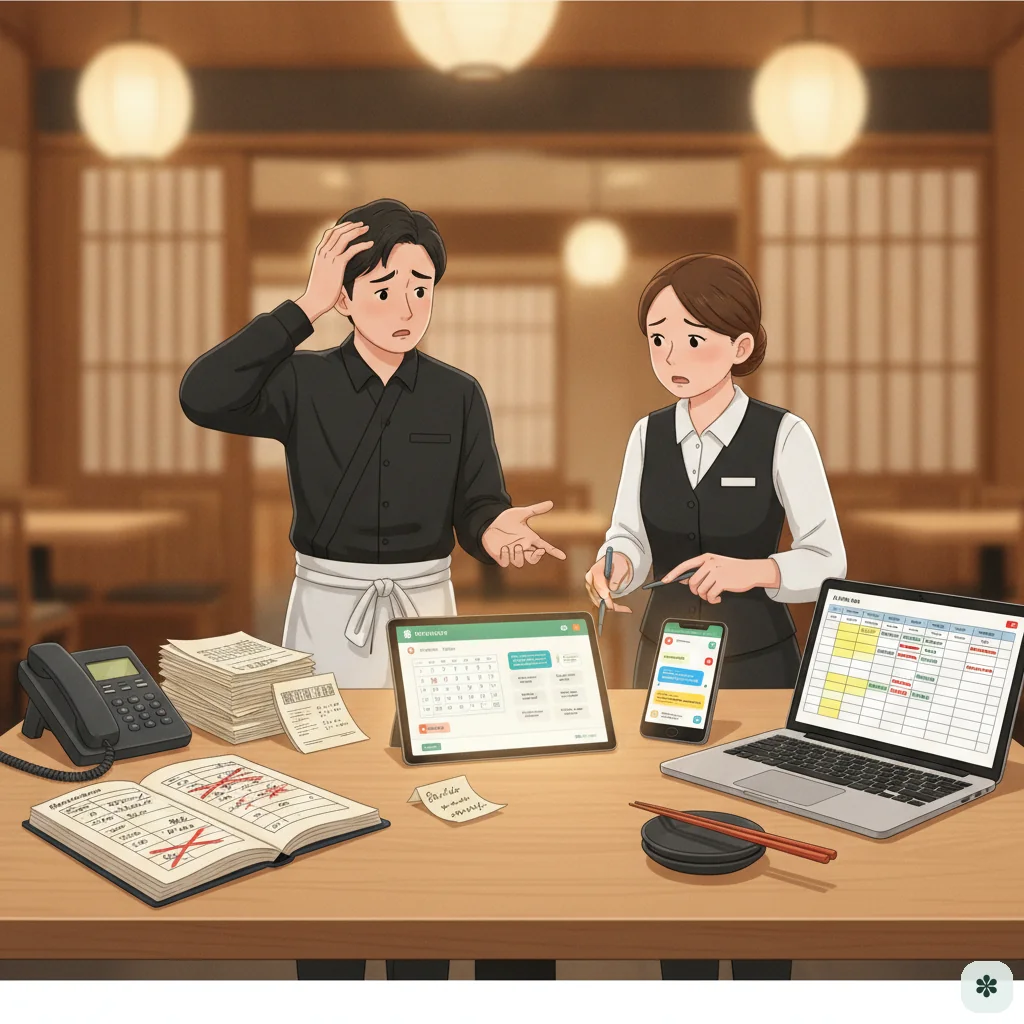 複数予約経路による予約ミスの主な原因